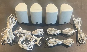 (4) JBL 300SAT Satellite Speakers White with wire - Picture 1 of 5