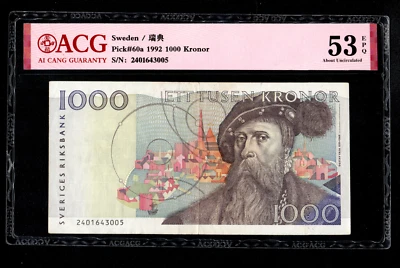 Sweden 1000 Kronor  1992  P-60a - Image 1 of 4