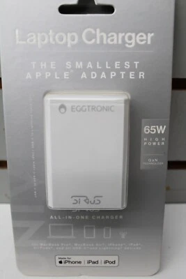 Cargador Universal MacBook Eggtronic Sirius 65W Apple USB-C iPhone iPad PABWH65 Foto 1 de 4