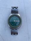 Vintage Seiko Automatic Water Resist 17J 6106-8569 Green Dial Watch