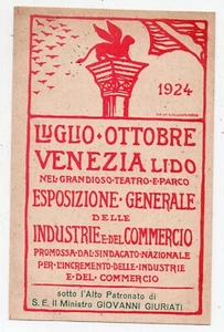 VENEZIA - Lido - Esposizione Generale delle Industrie e Commercio - ANNO 1924 - Foto 1 di 2