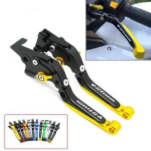Motorcycle CNC Adjustable Folding Brake Clutch Levers Extendable Handle Grip For - Picture 1 of 23