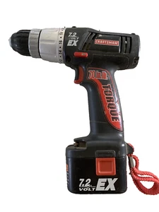 CRAFTSMAN (7.2V) 3/8" CORDLESS DRILL/DRIVER MODEL NO.(315.114500) ~~WITH CASE - Picture 1 of 7