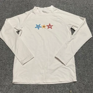 TSLA Kids Size 10 Rash Guard Long Sleeve Pullover White - Picture 1 of 11