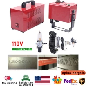 Máquina de grabado neumática portátil de marcado de punto Peen para número de código VIN 110v - Imagen 1 de 13