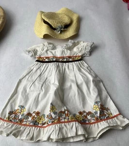 American Girl Doll JULIE Classic Birthday Dress and Hat Outfit 2008 - Picture 1 of 2