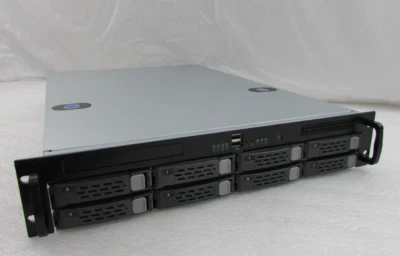 CHENBRO RM215 2U 8-Bay Rackmount Server Chassis SATA II Backplane ~ No Power - Image 1 of 4