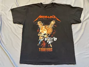 Metallica 1986 Damage Inc tour T-Shirt Reprint Bravado 2013 pushead thrash metal - Picture 1 of 3