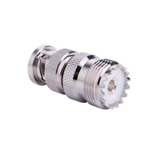 BNC Male Plug to SO239 UHF Female Jack RF Coaxial Adapter Connector - Picture 1 of 4