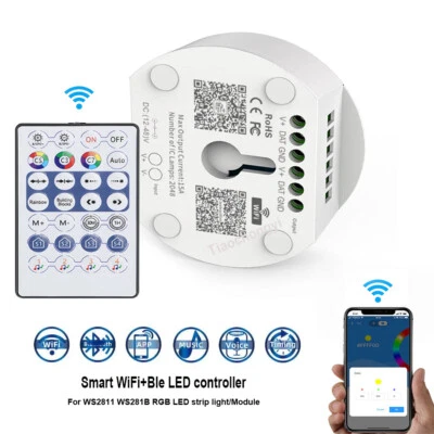 Smart WiFi +Bluetooth-compatible Led Controller For WS2811 WS2812B LED stirp - Image 1 of 4