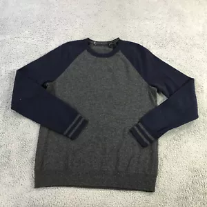 Rag & Bone Sweater Mens Small Raglan Sleeve Blue Gray Wool Casual Adult - Picture 1 of 10