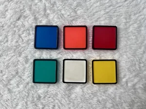 Rubiks Race Game 1982 Replacement Tiles Pieces Set of 6 - Picture 1 of 2