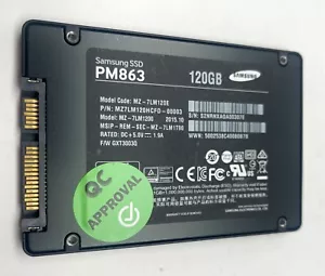 Samsung PM863 MZ-7LM1200 2.5" SATA 120GB SSD 6Gb/s SATA Solid State Drive - Picture 1 of 3