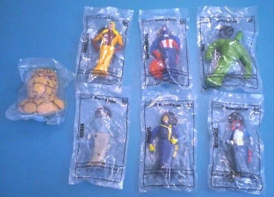 Taco Bell 2001 - Marvel Action Heroes - Juego completo de 7 en paquete Foto 1 de 4