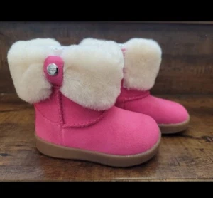 $55 UGG Australia Toddler Pink MALLYA boot size 2/3 100% Authentic - Picture 1 of 7
