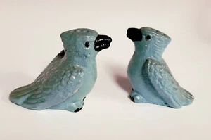 Vintage Blauer Eichelhäher Vogel Figur Salz Pfefferstreuer Komposit - Bild 1 von 12