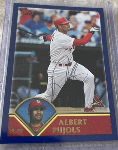 2003 Albert Pujols Signed Rookie Carr Topps #200 Amazing Condition & Very Rare - Bild 1 von 3
