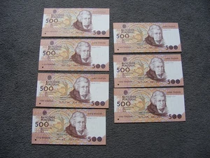 B272a Portugal Banknotes 500 Escudos x 7 Inc. 3 Consecutive as pictured - Picture 1 of 8