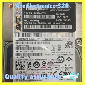 7XB7A00039 Lenovo 00YK028 2.5 15K 600GB 12GB/s SAS Internal Hard Drive - Picture 1 of 2