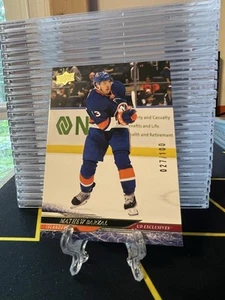 2024-25 Upper Deck Series 2 UD Exclusives Mathew Barzal #356 /100 - Picture 1 of 3