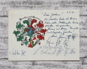 Marchia sei's Panier Corps Brünn Zirkel Studentika Wappen Memorabilia Postkarte - Picture 1 of 2
