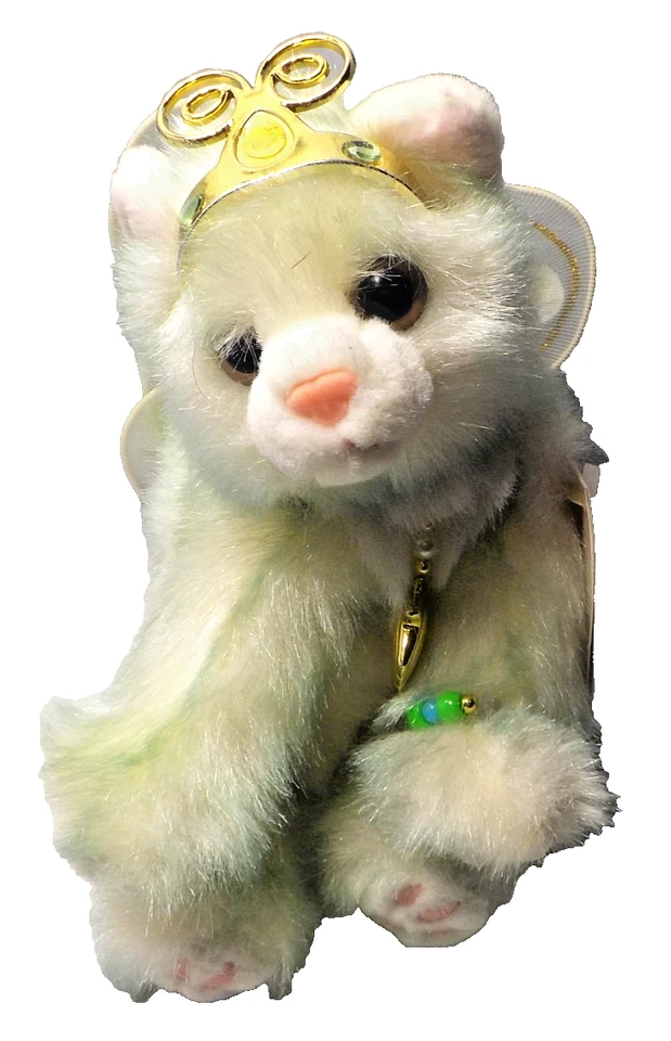 AURORA CATAPILLERS PLUSH LIGHT GREEN CAT "MARINA" CROWN & JEWELS WINGS with tag - Image 1 of 4