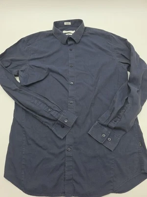 Calvin Klein Slim Fit Button Up Shirt Men Size Medium Blue Longsleeve. #37790 - Image 1 of 4