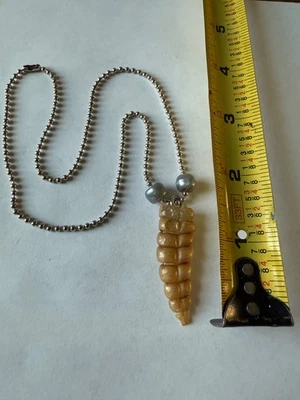 L👀K - Collar de sonajero serpiente de cascabel grande con cuentas grises 🐍 Foto 1 de 3