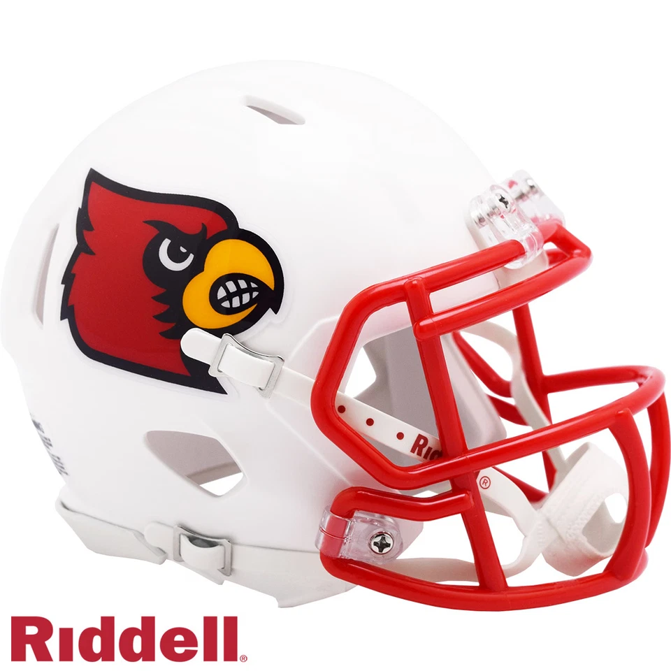 Louisville Cardinals Helmet Riddell Replica Mini Speed Style White
