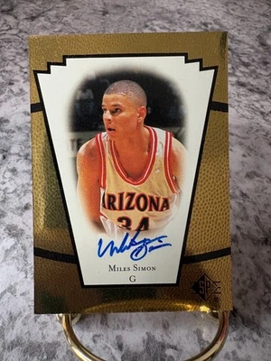 1998-99 SP Top Prospects MILES SIMON Autograph Arizona Wildcats Auto #MS Signed - Image 1 of 2