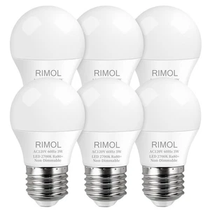 25 Watt Bulbs Equivalent, A15 Light Bulbs E26 3W LED Bulb 2700K Soft White, L... - Picture 1 of 6