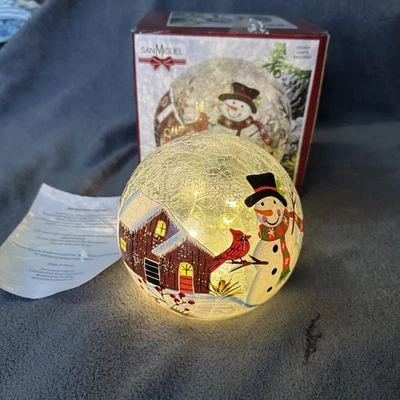 "Iluminación de orbe helado San Miguel IOB iluminada 6"" de diámetro" Foto 1 de 4