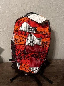 The North Face Borealis Backpack - Fiery Red Abstract Yosemite Print/Black/Pink - Picture 1 of 3