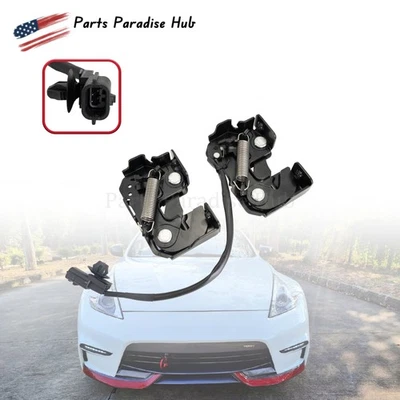 For NISSAN 370Z GTR INFINITI G37 Q60 Q40 G35 Pair Hood Lock Latch Right & Left Foto 1 de 4