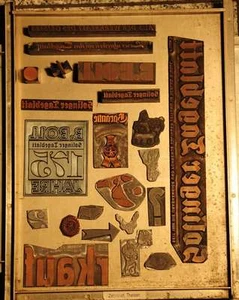 Konvolut Klischees Galvano Stempel Druckplatten Matrize Reklame Werbung - Bild 1 von 4