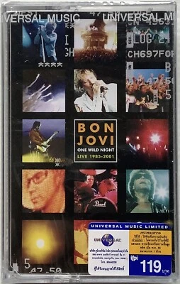 Bon Jovi One Wild Night Live 1985-2001 Original Thai Edition Cassette Seal - Image 1 of 2