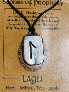 Lagu Rune Anhänger Norse Pagan Wicca Neu Made USA - Bild 1 von 2
