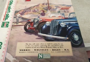 1945 MG TC , Morris 10 Original Sales Advert - Foto 1 di 1