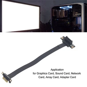 PCI E 3.0 1X to 1X Extension Cable 8Gbps 20cm 90 Degree Right Angle PCI E 3.0 - Afbeelding 1 van 12