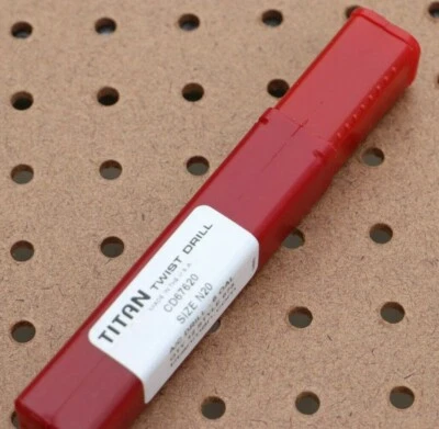 TITAN CD67620 AIRCRAFT EXTENSION DRILL 6" 135°  #20 FLUTE 2-1/8" PACK of 12 - Image 1 of 2