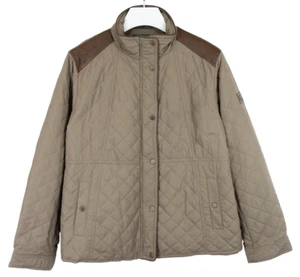 LAUREN RALPH LAUREN Jacket Women's 2XL Petites Padded Quilted Faux Leather Trim - Picture 1 of 11