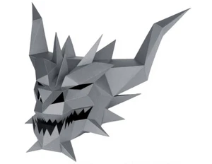 3D Paper Mask Pre-cut Devil Cosplay Halloween Paper Model Head Mask - Picture 1 of 6