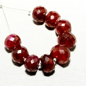 9pcs Natural Ropada Rondelle Beads Loose Gemstone 92.30cts Size 11mm To 14mm - Bild 1 von 6