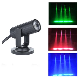 RGBW 1W LED Stage Lighting Spin Pinspot Light Beam Spotlight Party DJ DISCO D-LU - Picture 1 of 18