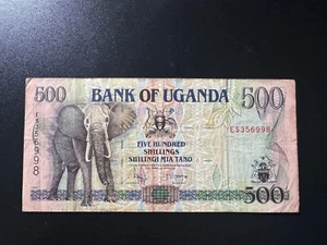 Banconota 500 scellini Uganda 1997 vecchia banconota cartamoneta circolata p-35 - Foto 1 di 2