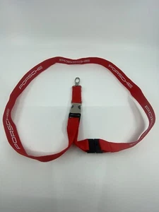 PORSCHE RED SAFTEY RELEASE LANYARD NEW - Picture 1 of 8