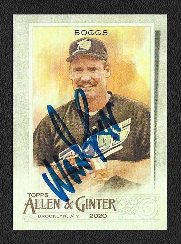 Wade Boggs Autograph Signed 2020 Topps Allen & Ginter Devil Rays Card #126 - COA - Image 1 of 2