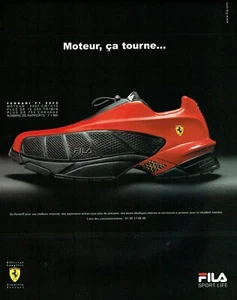 Publicité Advertising 129 2002  baskets Fila official supplier Seuderia Ferrari  - Picture 1 of 1