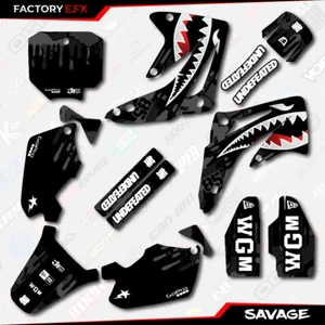 Kit de gráficos de carreras Savage negro para calcomanía Honda Cr85 03-07 CR 85 2003-2007 - Imagen 1 de 2
