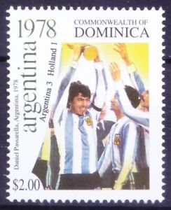 Dominica 2001 MNH, History of World Cup 1978, Argentina Vs Holland 3 - 1  [OS]